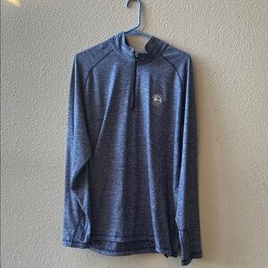 Pebble Beach Blue Quarter-Zip Pullover